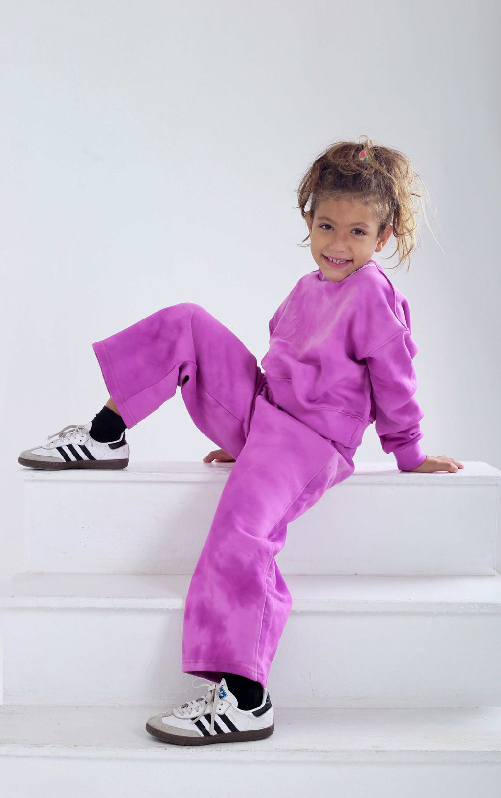 Pink Tie-Dye Girls Set